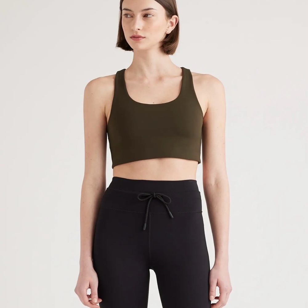 Quince Ultra-Form Scoop Neck Longline Bra